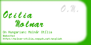 otilia molnar business card